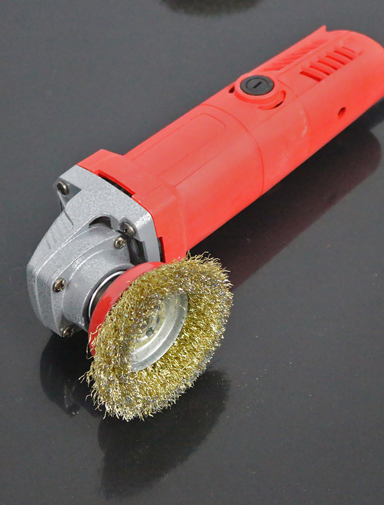 100 125 加厚工业用碗型圆形角磨机金属不锈钢除锈打磨轮钢丝刷子