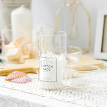 Miao HOME Transparent glass cosmetics storage box dustproof can Skin care with lid Non-acrylic desktop dressing