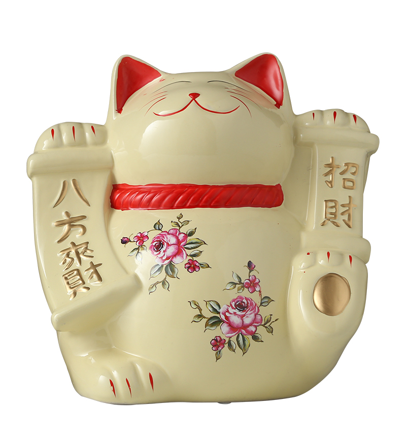 Japan 's delicate plutus cat furnishing articles checkout a thriving business ceramic ranging large shops opening gifts