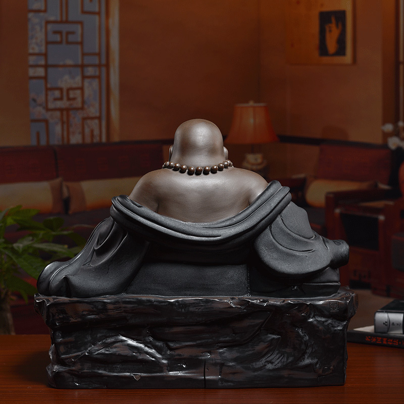 Ceramic production is pulled from the shelves 】 【 maitreya, black cloth bag of maitreya