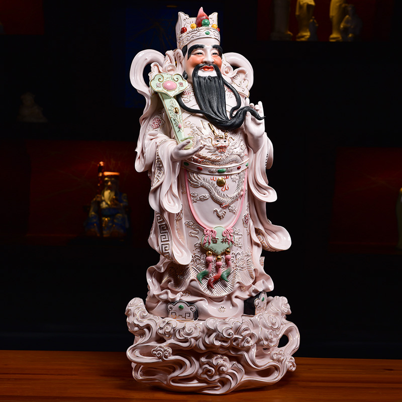 The old man gifts wealth yutang dai dehua ceramic Buddha furnishing articles/90 cm YunFuLu shou samsung