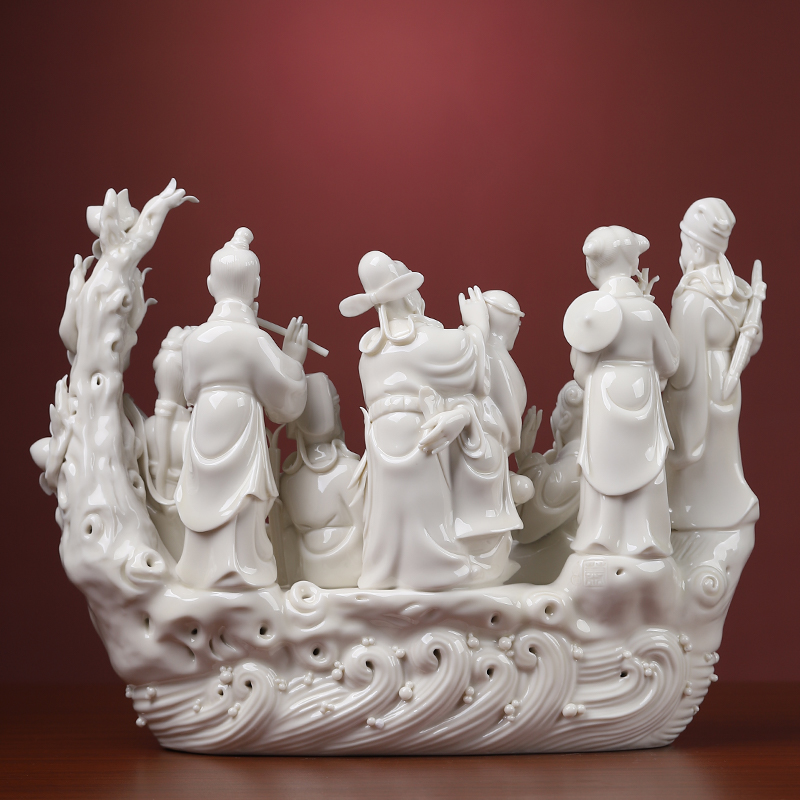 Yutang dai the eight immortals of pottery and porcelain figures furnishing articles furnishing articles, the eight immortals gods ensemble household to live in the sitting room