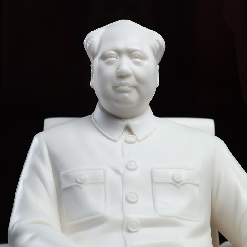 Yutang dai dehua white porcelain chairman MAO put like ceramic figure its MAO 's statute sitting room adornment is placed