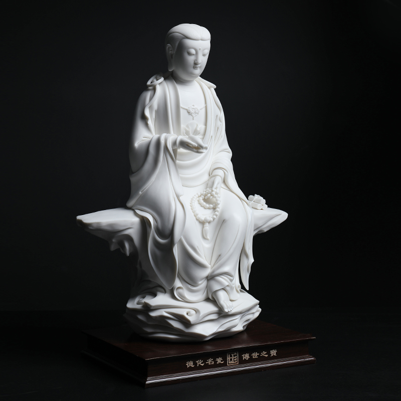 Yutang dai dehua white porcelain Buddha ceramics handicraft jian - pin Lin, purdue beings (the set limit to 99)