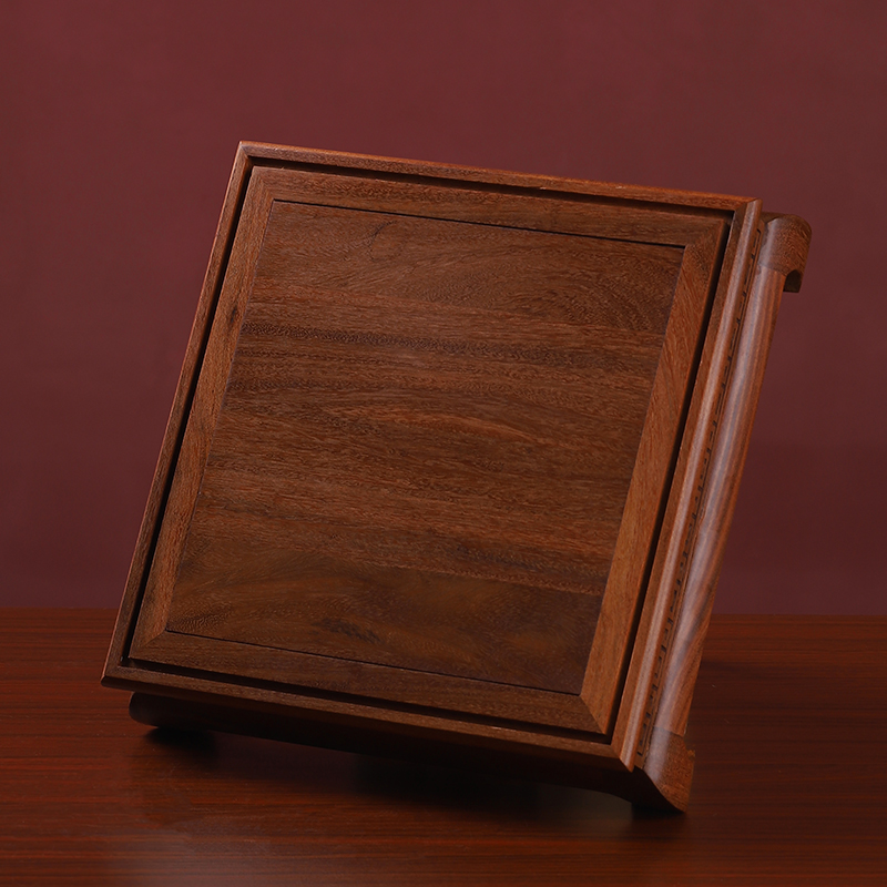 Yutang dai guanyin Buddha base extensions to solid wood hua limu furnishing articles base dustproof acrylic cover