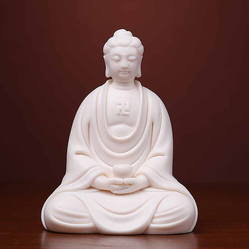 Yutang dai household dehua white porcelain guanyin bodhisattva Buddha shakyamuni Buddha worship that occupy the home furnishing articles/take the Buddha