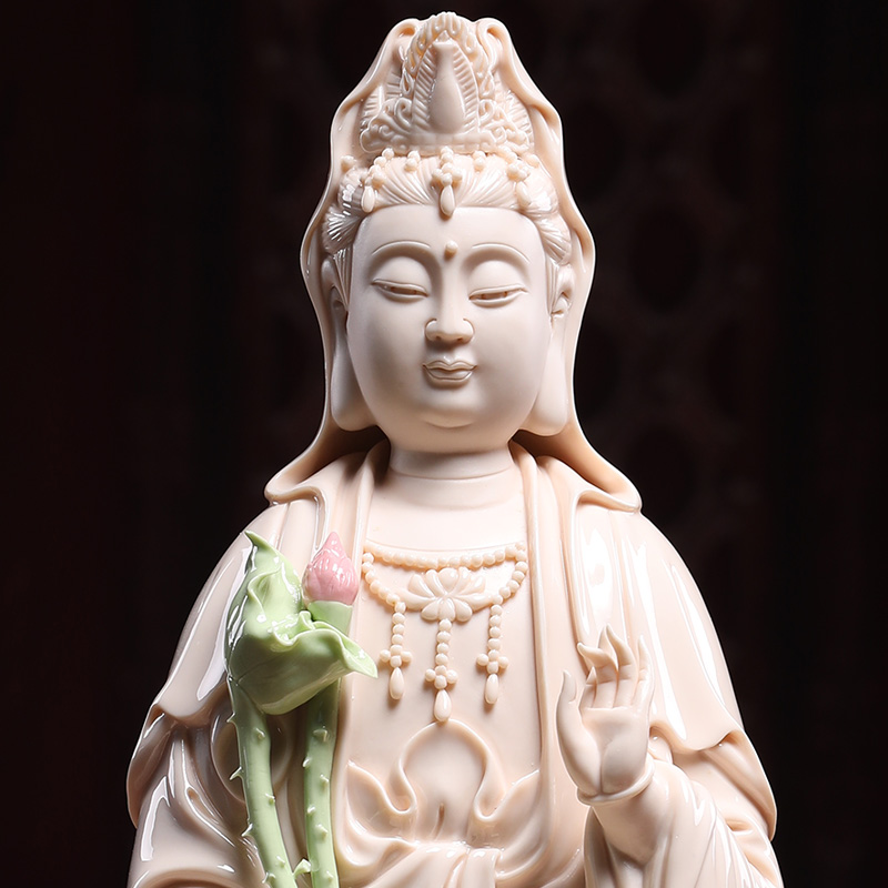 Yutang dai home to ceramic Buddha trend to life is a horse this Buddha bodhisattva momentum to Buddha jade white porcelain