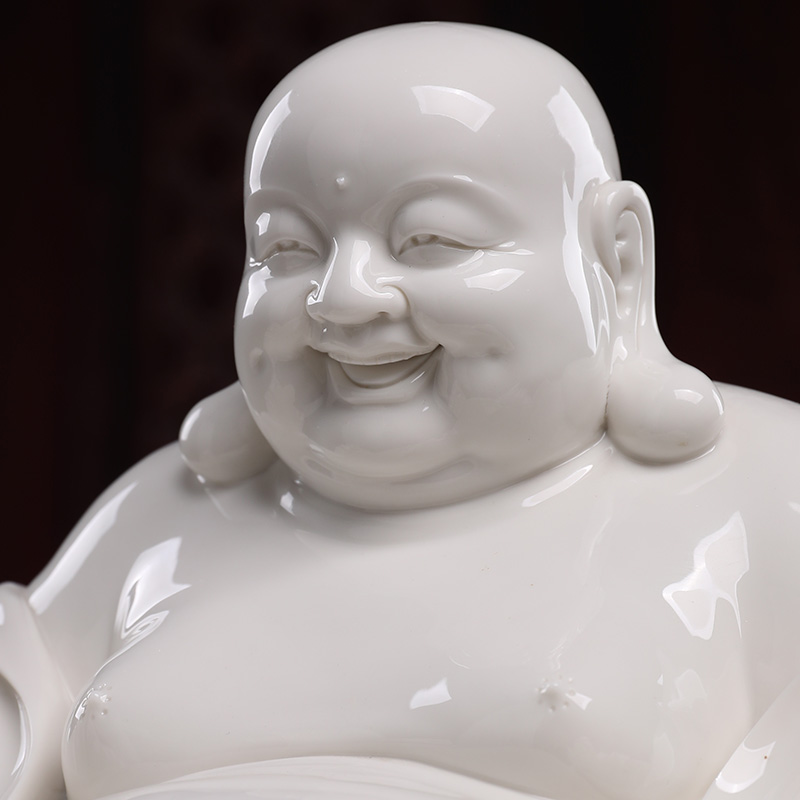 Yutang dai dehua white porcelain pot - bellied laughing Buddha maitreya Buddha maitreya worship that occupy the home furnishing articles snow DouShan earth