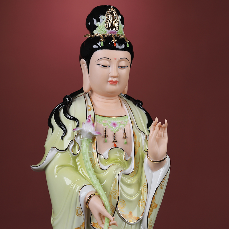 Yutang dai dehua ceramic 20 inches west three holy spirit like furnishing articles dehua white porcelain household saint consecrate figure of Buddha