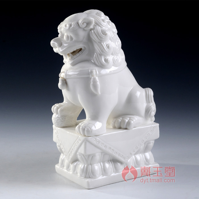 Dehua porcelain its production is pulled from the shelves 】 【 home sitting room adornment Buddha before furnishing articles to the lion