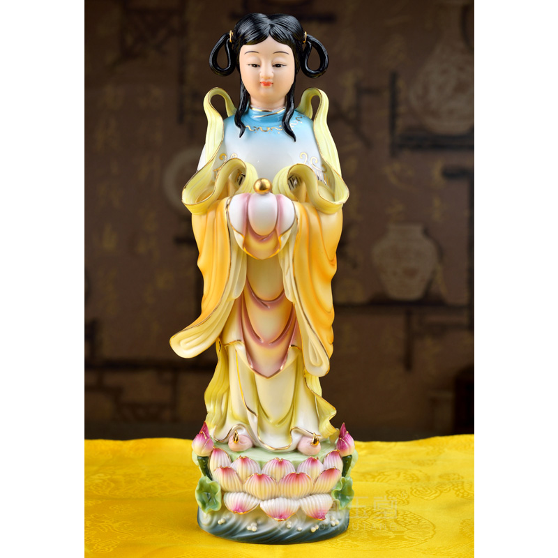 Yutang dai ceramic painting good fortune TongZiLong female Buddha enshrined household guanyin Jennifer, furnishing articles at home