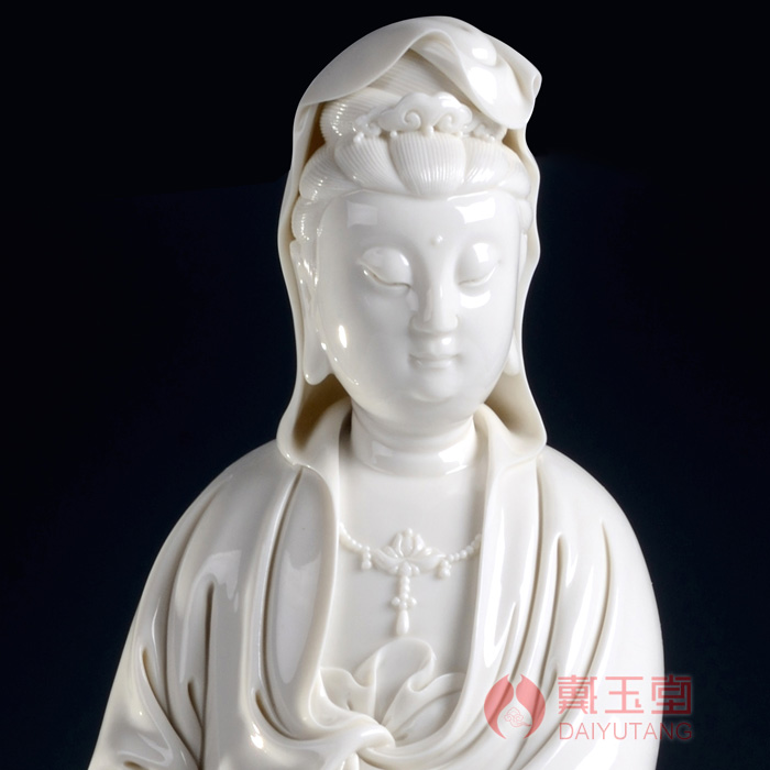 Yutang dai ceramic household buddhist temple consecrate Buddha adornment furnishing articles/18 inches across indicates the sea guanyin bodhisattva D20-10