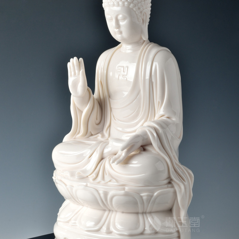 Yutang dai dehua white porcelain master Su Qinghe its art crafts collection/giant Buddha D29-09