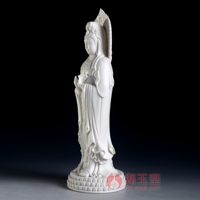 Ceramic production 5 fold 】 【 Buddha bodhisattva furnishing articles/white of nanshan guanyin dehua up household arts and crafts