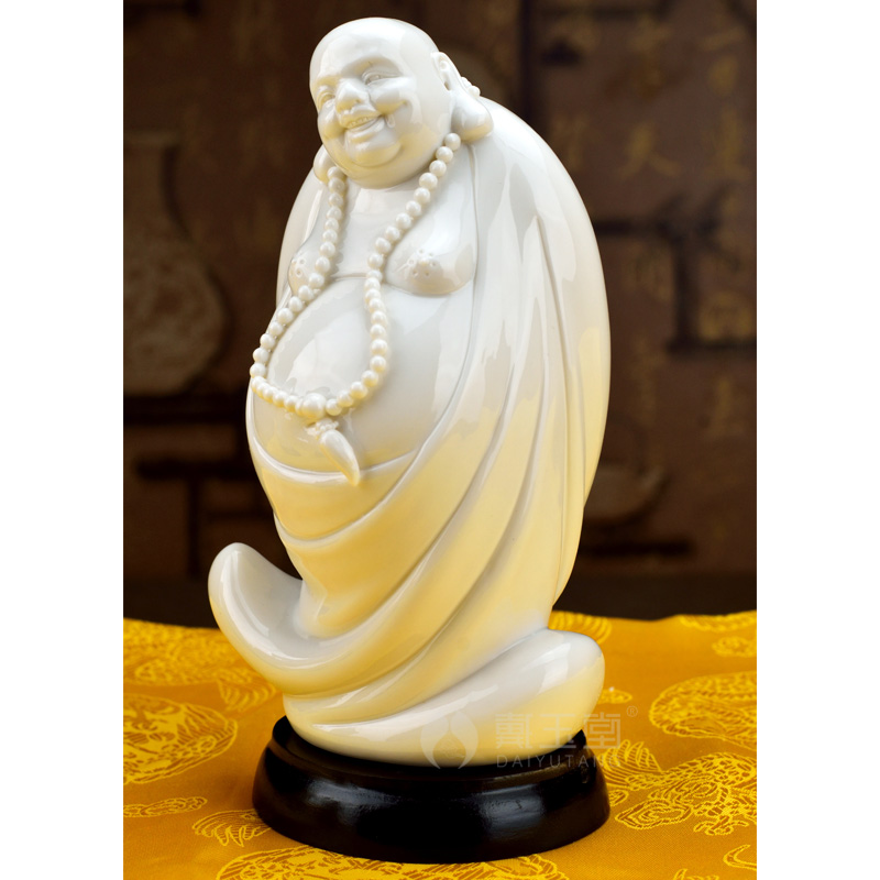 Ceramic handicraft production is pulled from the shelves 】 【 pot - bellied Buddha maitreya Buddha 7 - inch ruyi primer