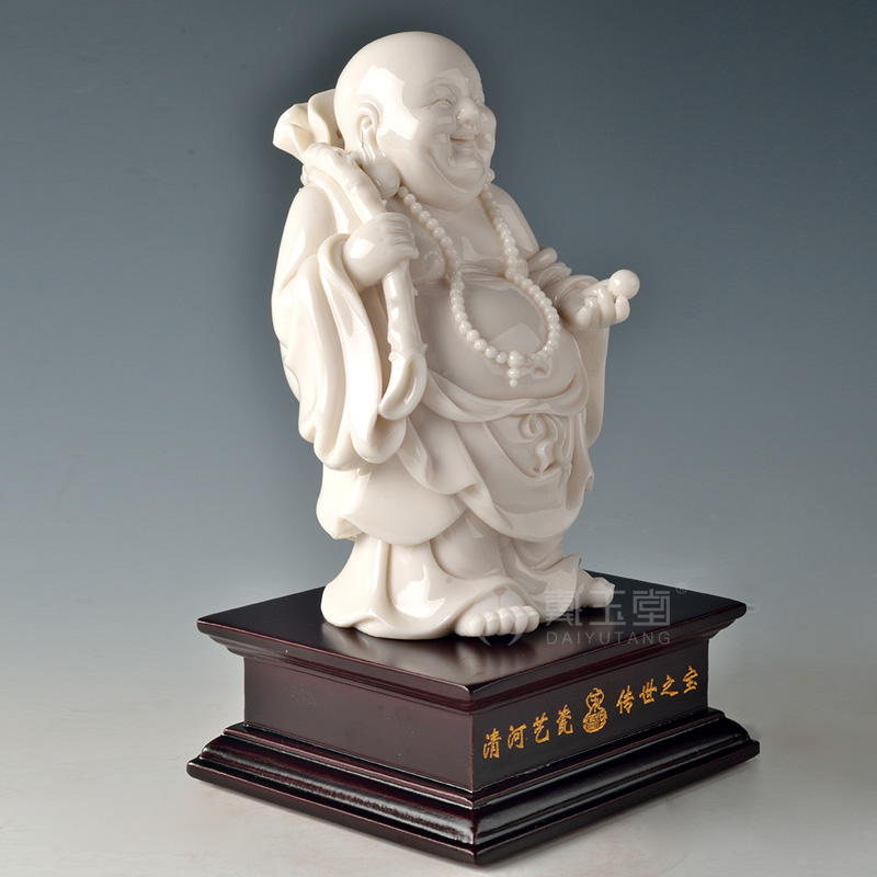 Yutang dai dehua white porcelain furnishing articles Su Youde arts' pot - bellied laughing Buddha maitreya Buddha D29-20