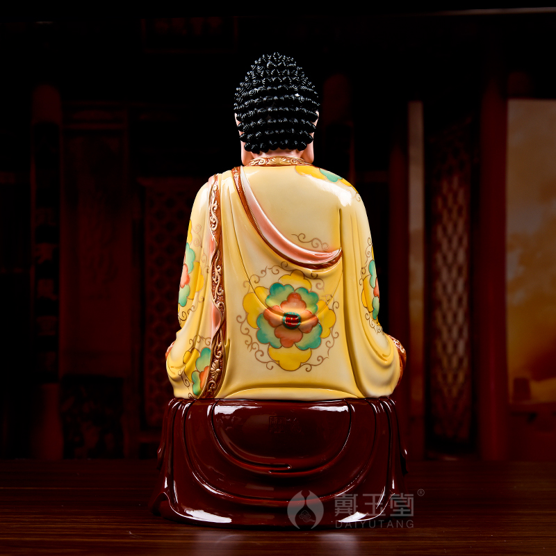 Yutang dai ceramic amida Buddha sakyamuni Buddha worship that occupy the home furnishing articles/dunhuang color of the big Buddha