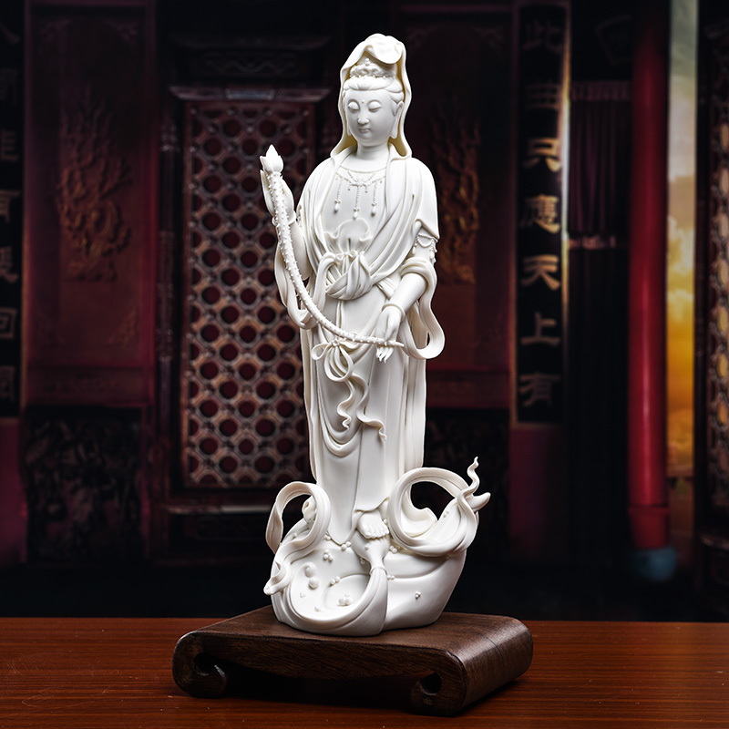 Yutang dai ceramic Buddha handicraft furnishing articles auspicious Lin manually signed the set limit to 200 a Dutch guanyin/perhaps - 36