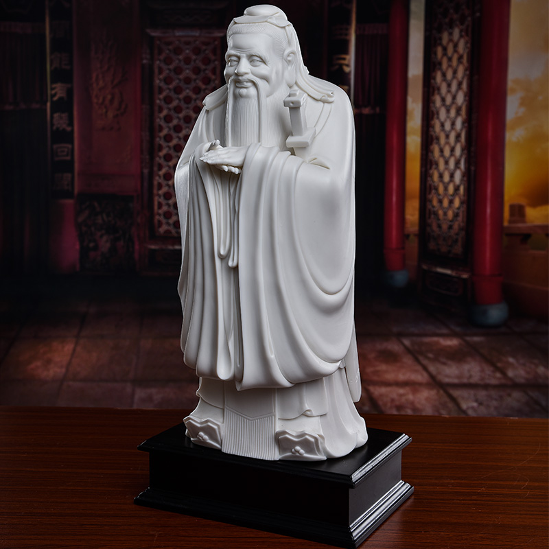 Yutang dai dehua porcelain its art place to live in the sitting room the the teacher a gift/Confucius D26-47 a