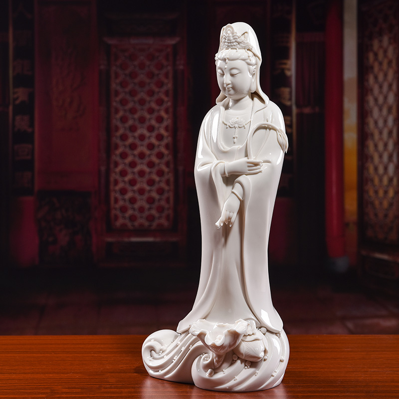 Yutang dai ceramic Buddha home to 16 inches bakyjib na dripping guanyin sitting room adornment is placed/D22-301