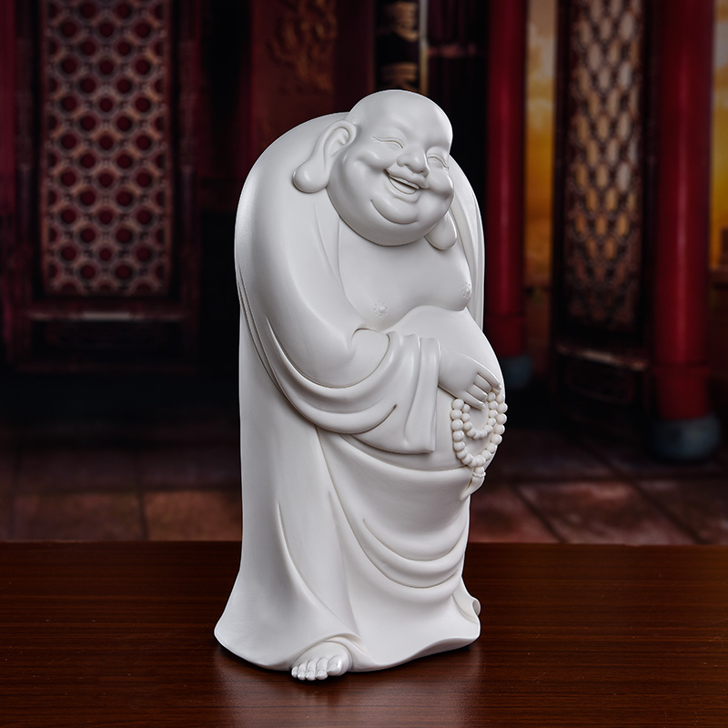 Yutang dai maitreya ceramics handicraft white porcelain its collection/bead maitreya satisfied smiling Buddha