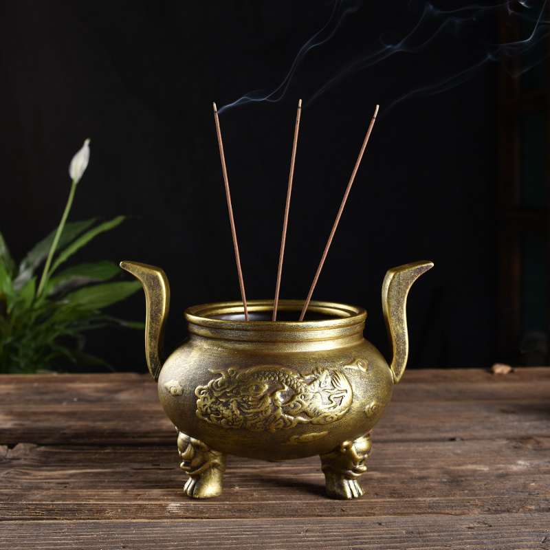Yutang dai ceramics for Buddha incense buner home temple consecrate Buddha products bamboo fragrance joss stick'm burning incense buner/up chunks