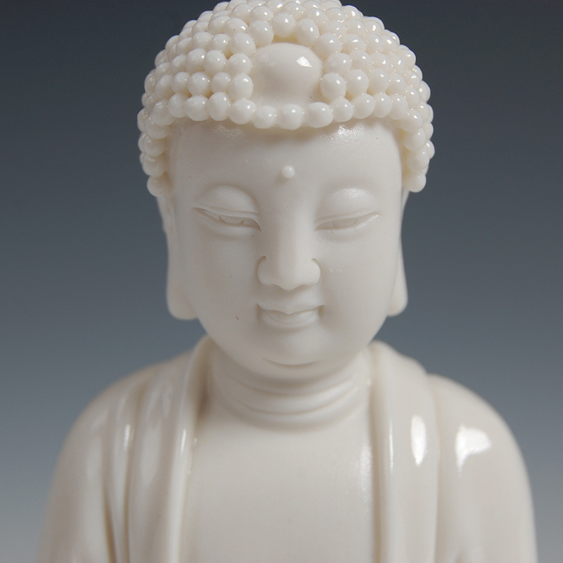 Ceramic production is pulled from the shelves 】 【 figure of Buddha enshrined household sakyamuni tathagata 6 inches