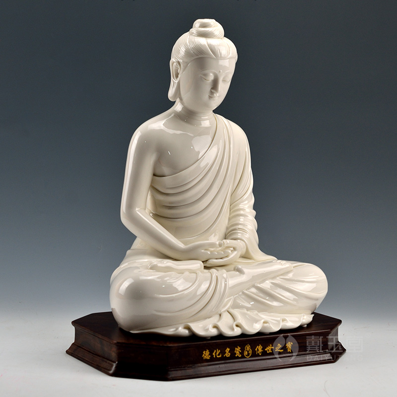 Yutang dai dehua white porcelain 13 "sakyamuni tathagata Buddha had the Buddha to occupy the place