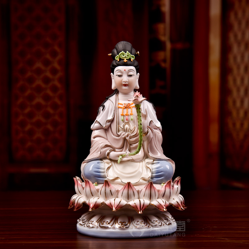 Yutang dai ceramic three western spirit like home to 8 inches tathagata Buddha guanyin trend to bodhisattva