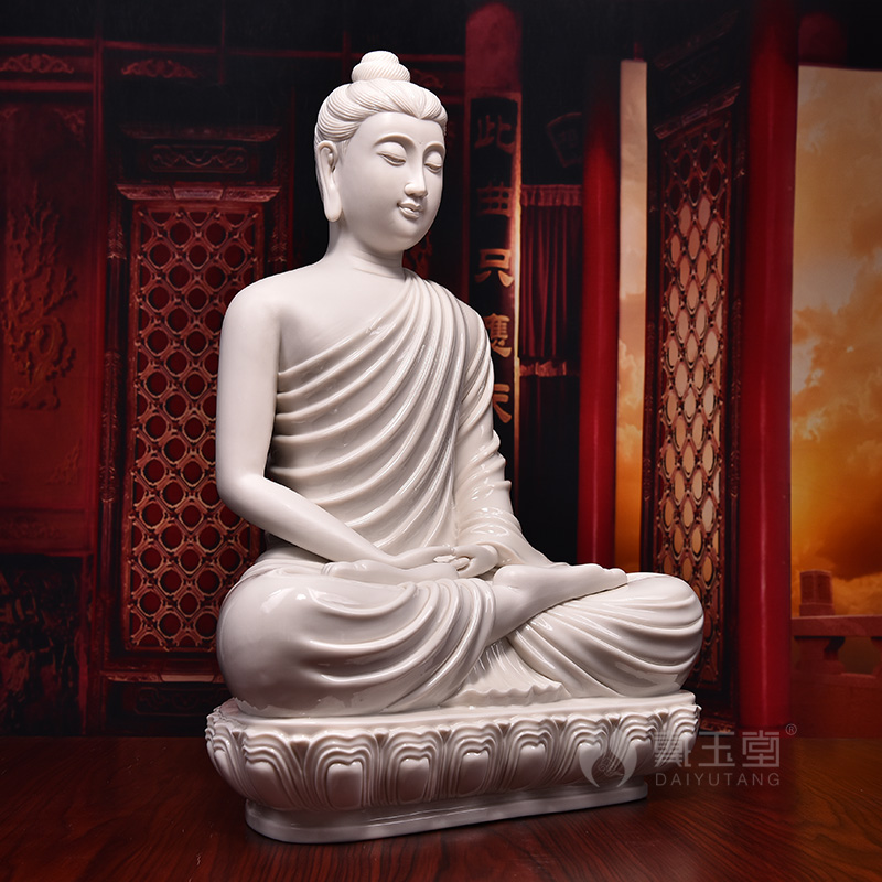 Yutang dai dehua white porcelain Zheng Jinxing amitabha Buddha master Nepal style home furnishing articles