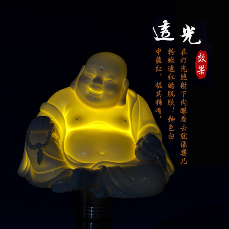 Yutang dai smiling Buddha maitreya small pot - bellied maitreya Buddha vehicle car furnishing articles ceramic its art ornaments