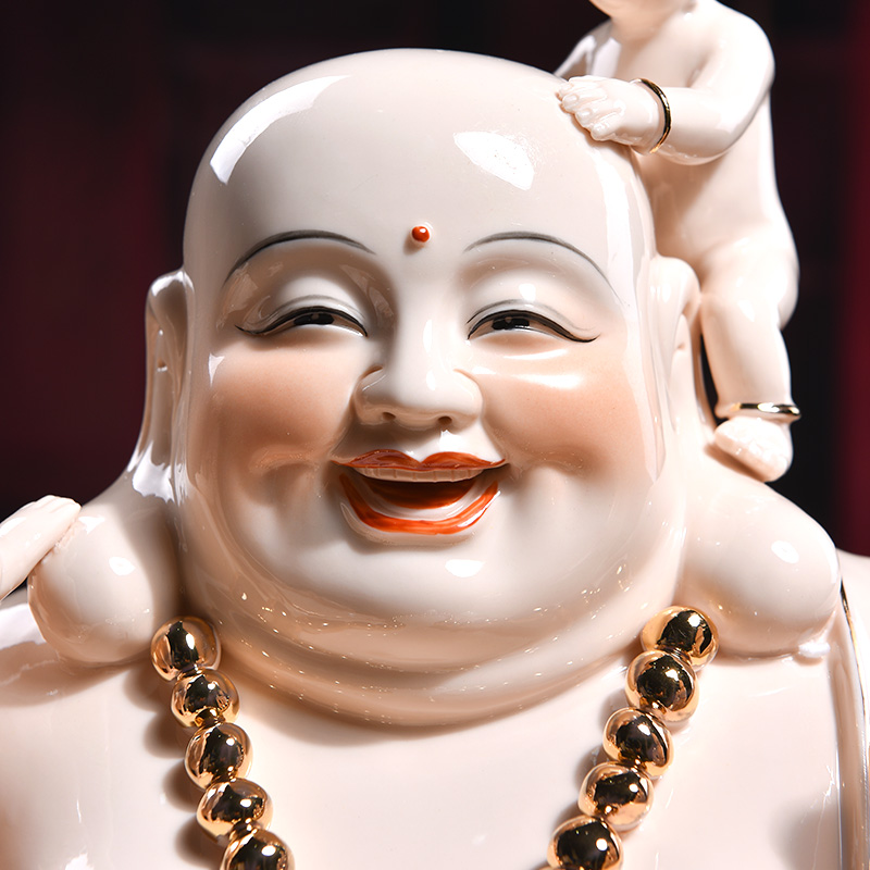 Yutang dai ceramic abital smiling Buddha maitreya Buddha sacrifice the adornment that occupy the home furnishing articles at home and heavily Buddha maitreya