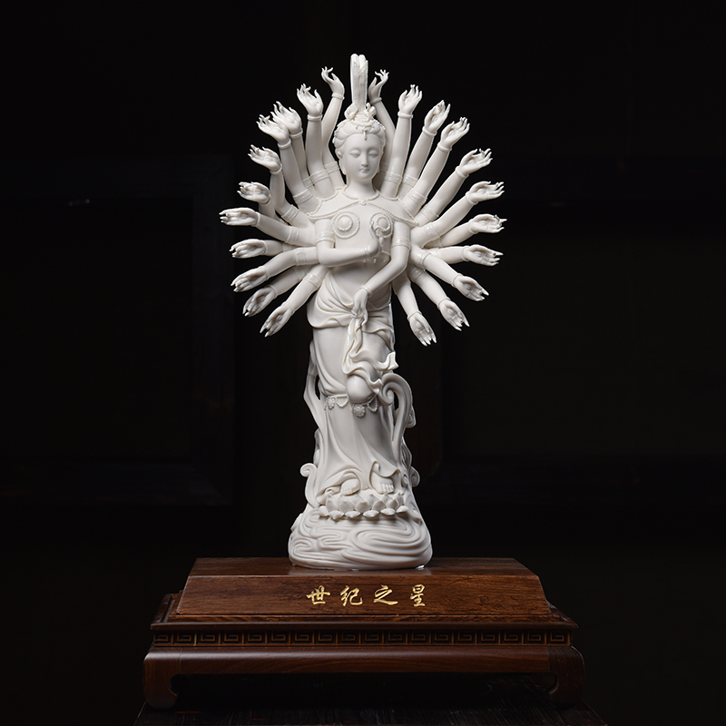 Yutang dai life of guanyin this Buddha statute to furnishing articles dehua white porcelain Su Xianzhong its works of art