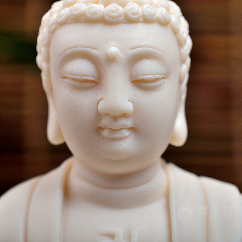 Yutang dai ceramic amitabha automotive decorative furnishing articles with Buddha worship jade red porcelain 5 "Buddha small figure of Buddha