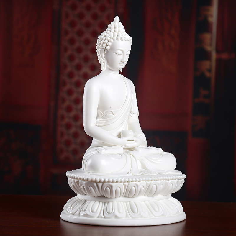 Yutang dai dehua white porcelain medicine the guru Buddha amitabha Buddha furnishing articles ceramic its large - sized/D46-29