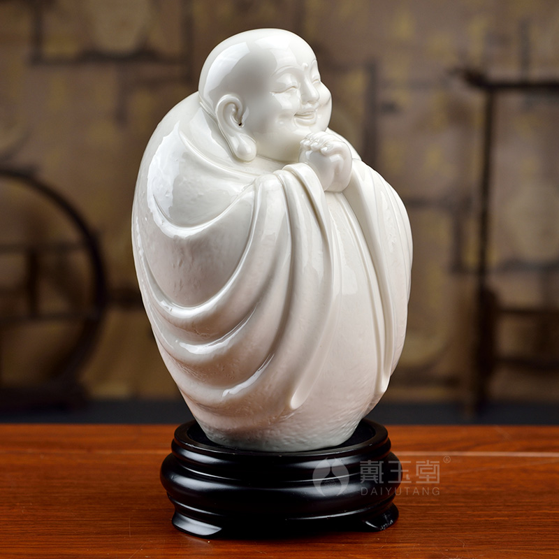 Yutang dai maitreya furnishing articles dehua white porcelain ceramic its art craft sitting room adornment congratulation