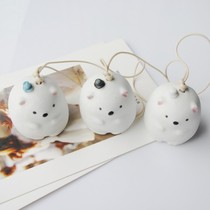Cute rabbit hipster wind chime hanging door ornaments bag pendant student children birthday gift