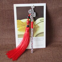 Chinese style classical tassel metal bookmarks creative hipster student supplies stationery birthday antique Christmas gift