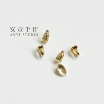 Melon seed buckle necklace pendant Buckle Head 14K copper gold-plated color handmade diy necklace jewelry accessories materials