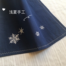 Snowflake handmade embroidery DIY material package Beginner kit Non-Soviet embroidery graduation gift confession keepsake for boyfriend