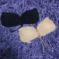 HUIHUI girl HUIHUI invisible bra lace gathering drawstring chest patch strapless wedding dress slip back breast patch underwear