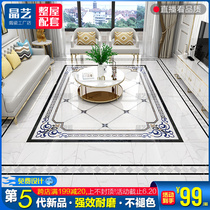 Living room parquet floor tiles water knife Microspar restaurant aisle modern simple 800 × 800 jazz White parquet tile