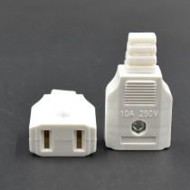 2 10A monitoring pure copper power plug household waterproof box 2 feet two - hole wire socket thicker