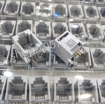 RJ11 gray 6P4C 5521-6P6C RJ11 socket four-cell telephone socket RJ11-4P4C horizontal