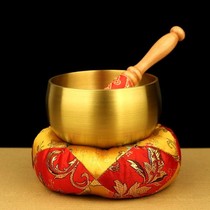 Thickened pure copper Japanese-style bronze soup Buddha sound bowl practice bowl Buddha Hall home sound super good King Kong bowl bronze Qing copper chime