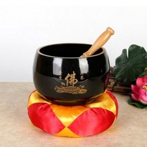buddhism appliance Bei multiplier meditation bowl dharma sound bowl zhuan jing bowl fo tang practice Black bo yu copper lotus tong qing ornaments