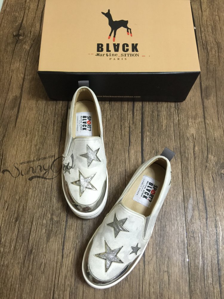 gucci18小鹿t BLACK martine sitbon韓國女鞋小鹿星星松糕低幫單鞋懶人鞋樂福鞋 gucci鹿