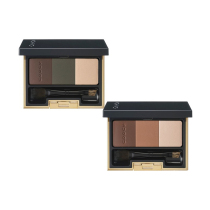 Japanese special cabinet SUQQU New version Natural balance 3D Three-color brow powder 01 Tweed green 02 brown Solid lasting