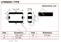 2450MHZ band pass filter LFSN25N16C2450BAH-947(LFSN25N16C) murata