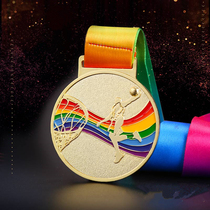 Paint medal customization Custom school games basketball game gold medal metal listing medal commemorative medal production